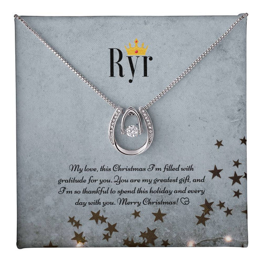 Ryr Jewelry - Lucky In Love Necklace - Unforgettable Christmas  Valentine Necklace Gift for Wife