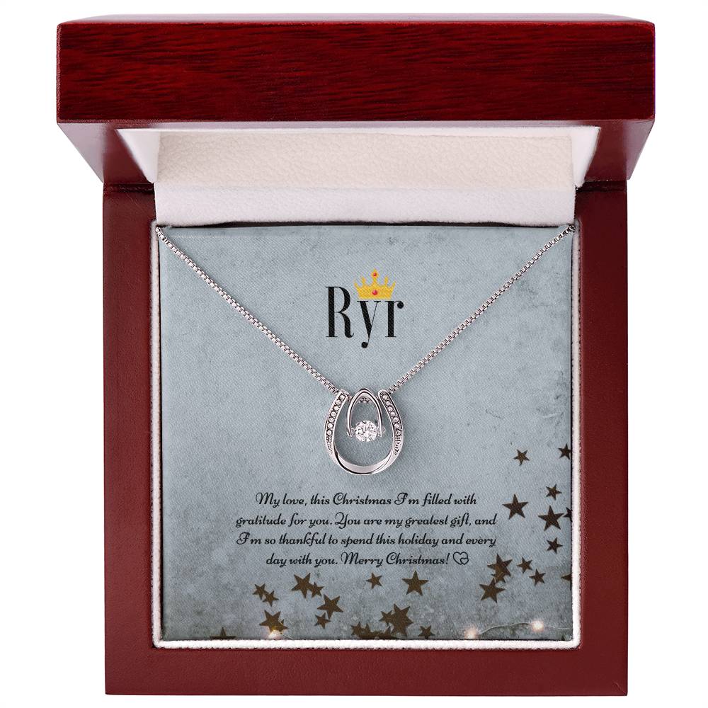 Ryr Jewelry - Lucky In Love Necklace - Unforgettable Christmas  Valentine Necklace Gift for Wife