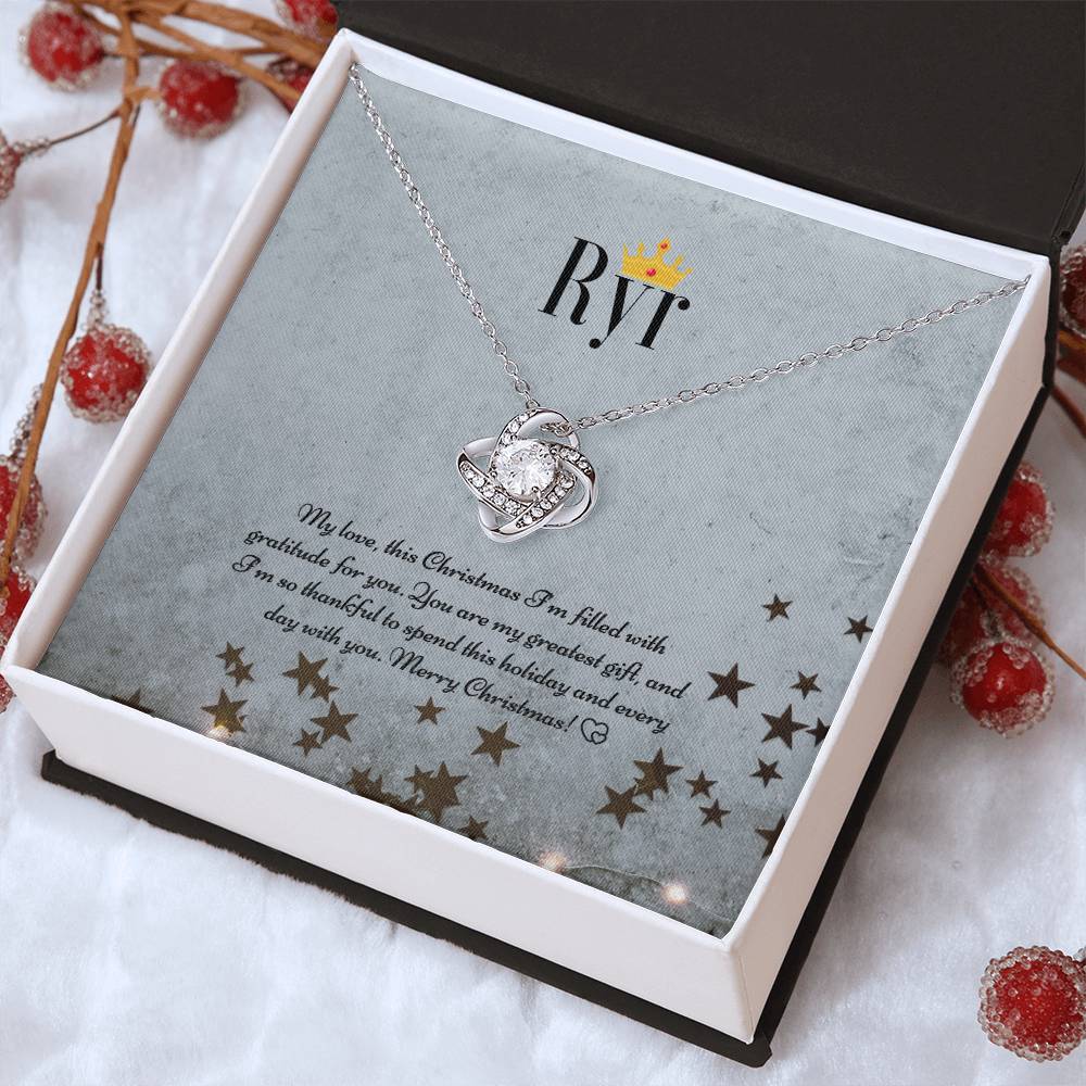 Ryr Jewelry - Love Knot Necklace - Top Best Christmas Necklace Gift for Her – A Holiday Treasure